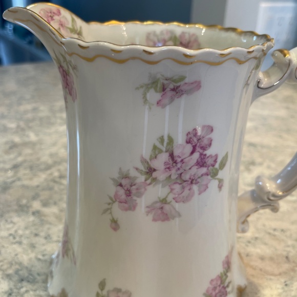 Haviland France Limoges Pink Floral Water Pitcher - Picture 2 of 9